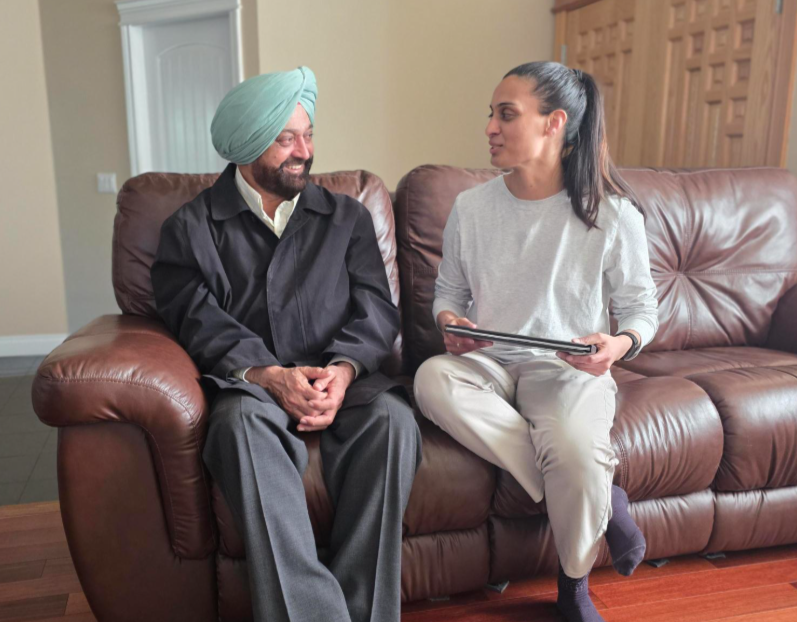 Jasmine Mander with her father Dildar Mander