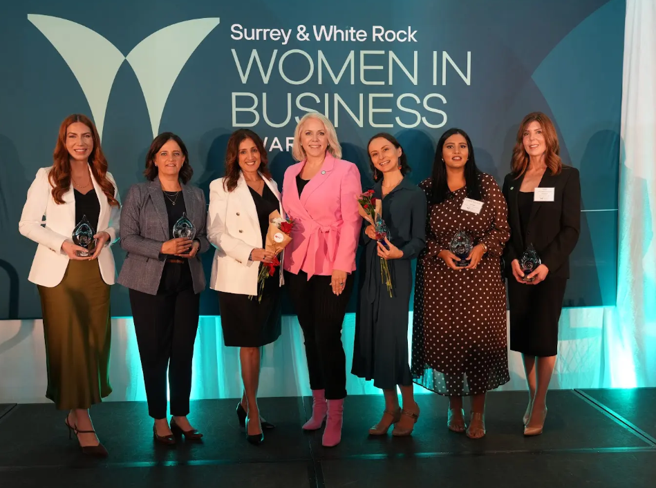 Winners of Surrey and White Rock women in business awards in Surrey. (Photo - A Master Media)